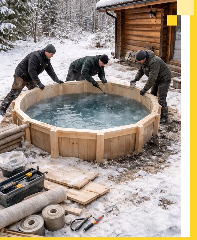 Изготовление и установка ледяных купелей под ключ в Нурлате